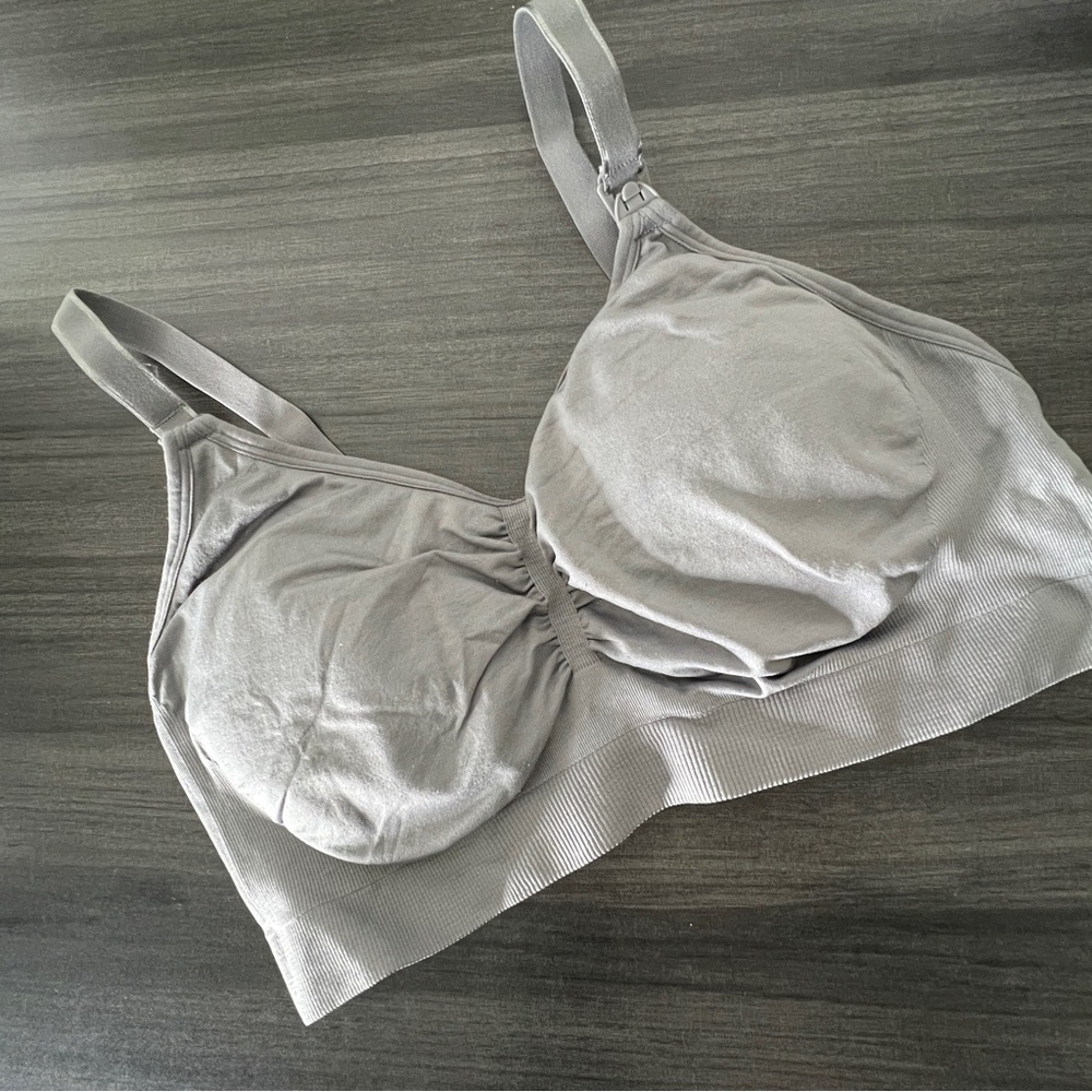 MOTHERHOOD Nursing Bra XL Taupe Like New.